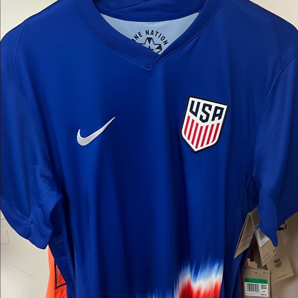 Nike USA jersey official blue red